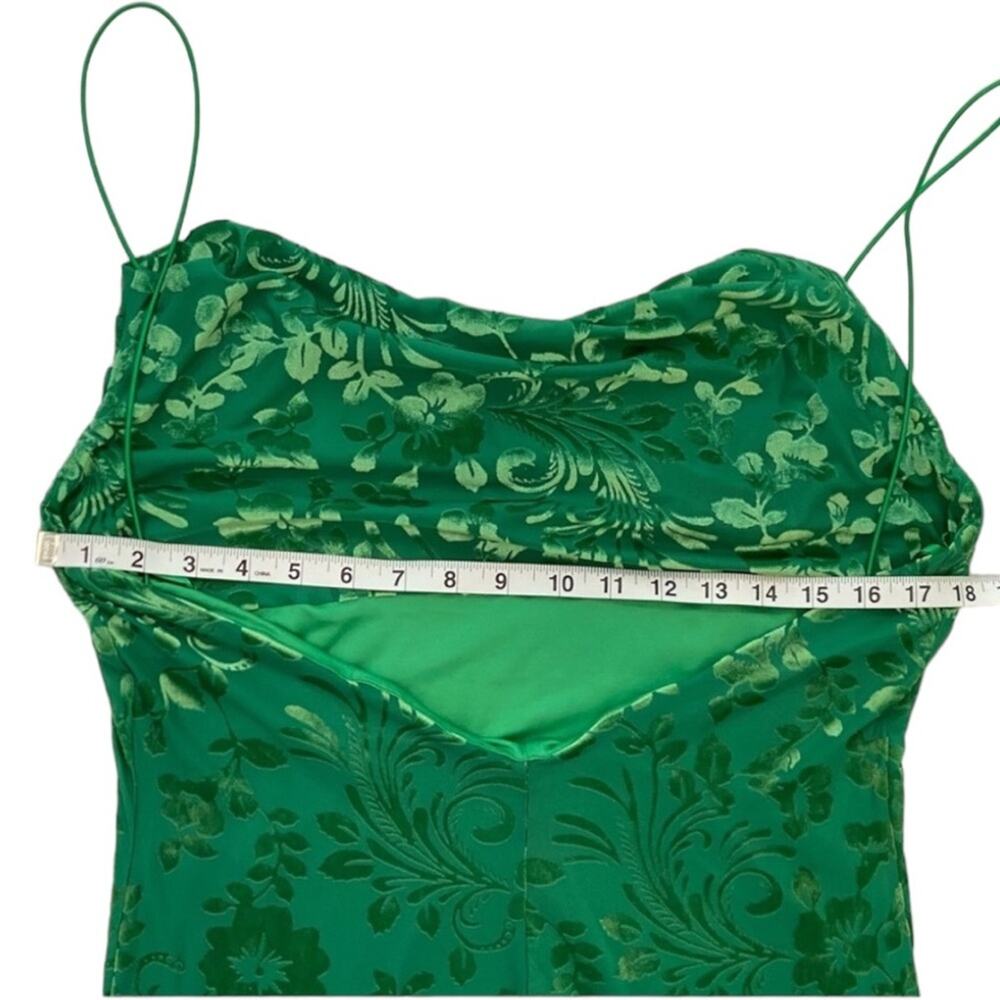 Runaway the Label Dress 12 Green Formal Maxi Y2K Large Long Dress open back - Picture 7 of 8